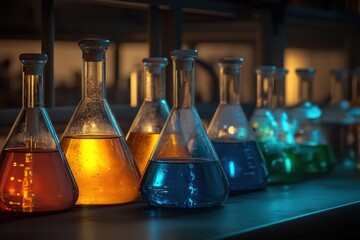 Colorful Chemistry Experiment in the Lab