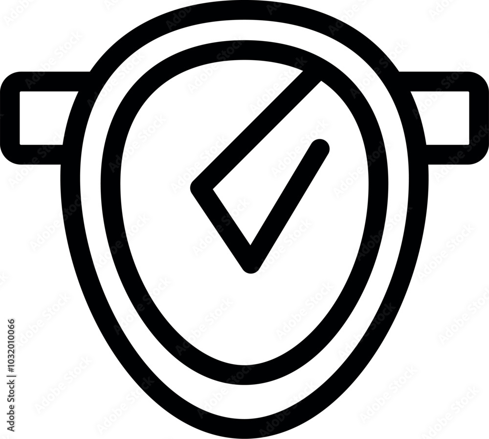 Poster smart watch displaying a check mark icon on the screen, indicating a successful action or task compl