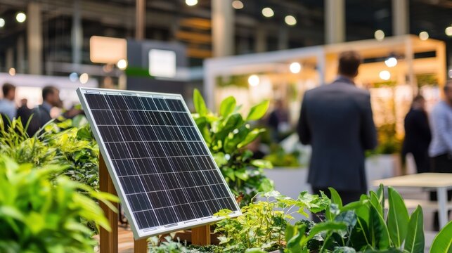 Solar Panel at a Green Technology Event