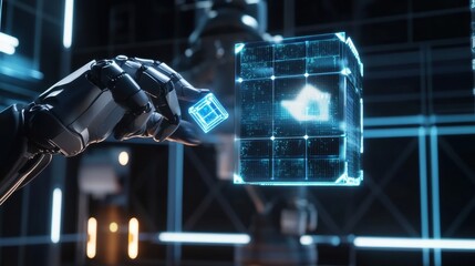 Fototapeta premium Intelligent factory and Industry 4.0 management.