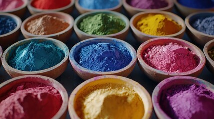 Naklejka premium Vibrant Colors in Bowls