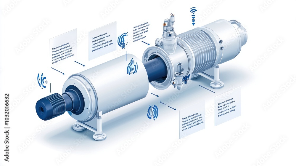 Poster innovative industrial technology exploring the functionality and applications of advanced energy sys