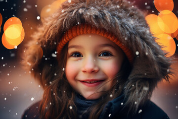 Amazing xmas winter time picture postcard banner traveling shopping leisure time, Generative AI