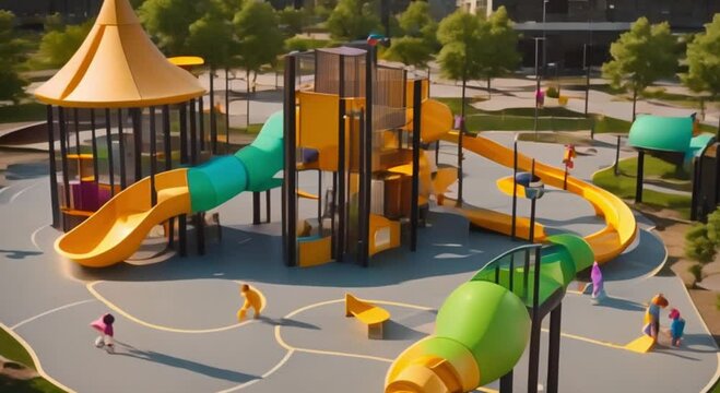 Modern Urban Playground Design