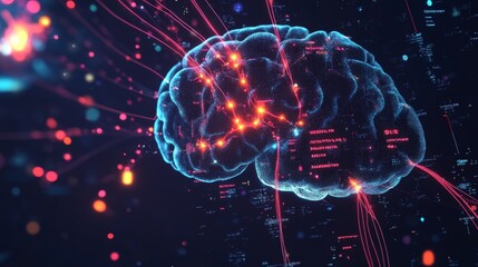 Abstract visualizing player performance in neural network theme eSports focus