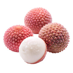 lychee isolated on white background