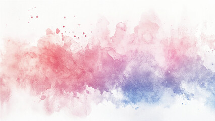 Beautiful pink cloud painted in watercolor, perfect for backgrounds or art prints. Hand painted watercolor background. Colorful watercolor hand drawn paper texture vector splash card for text design.