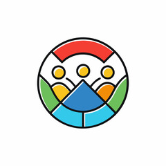 Rainbow logo design