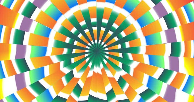 Colorful animated background and club video. Meditation video. Seamless loop. Loop