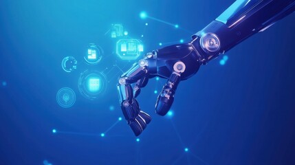 Obraz premium Intelligent factory and Industry 4.0 management.