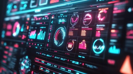 Fototapeta premium Futuristic Interface Design