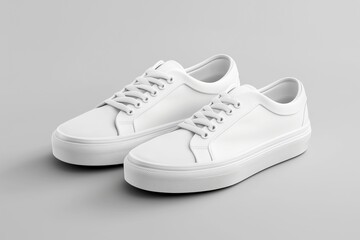 blank white shoes by generative ai