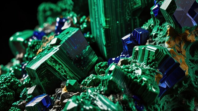 Experience the green world of malachite. Our backgrounds with hypnotic patterns and velvety texture will add natural elegance to your projects.