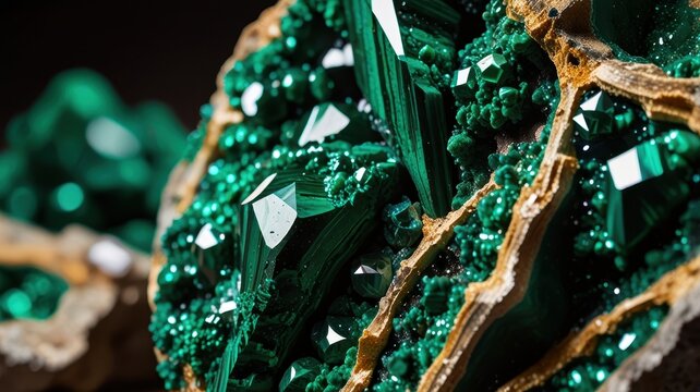 Experience the green world of malachite. Our backgrounds with hypnotic patterns and velvety texture will add natural elegance to your projects.