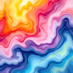 Obraz premium Rainbow Abstract Watercolor Texture – Seamless Vibrant Pattern for Design