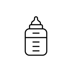 Dairy milk outline icons, minimalist vector illustration ,simple transparent graphic element .Isolated on white background