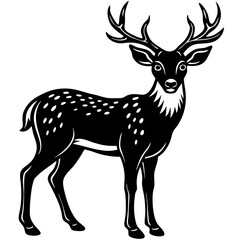 silhouette of a deer