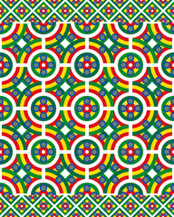 ethiopian pattern. mandala background. geometric texture for decoration. vector illustration