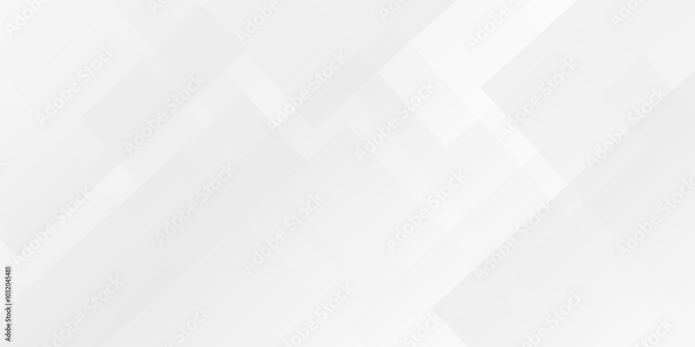 Aufkleber white and gray overlap triangle geometric technology pattern. minimal rectangle randomly arranged wh
