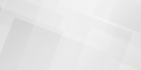 White and gray overlap triangle geometric technology pattern. minimal rectangle randomly arranged white triangle geometric background layers presentation design.