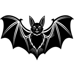 bat on a white background