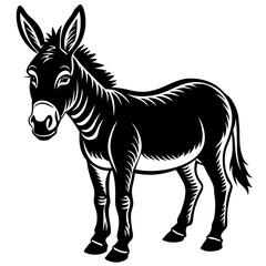 illustration of a donkey