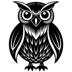 owl on a white background