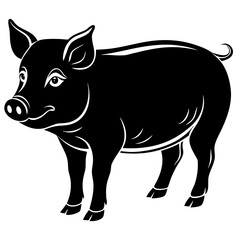 illustration of a pig