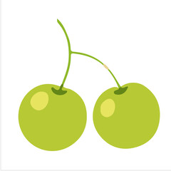 Fruits and berries icon set. Strawberry, peach, apple, raspberry, pear, banana, orange