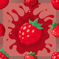 Raspberry juice burst with berries