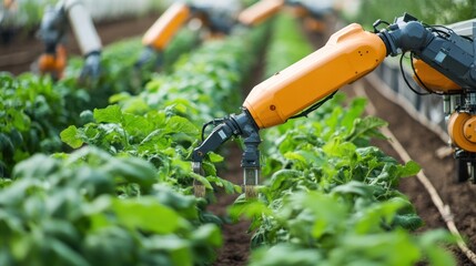 Robotic agricultural machines automating tasks such as planting, weeding, and harvesting
