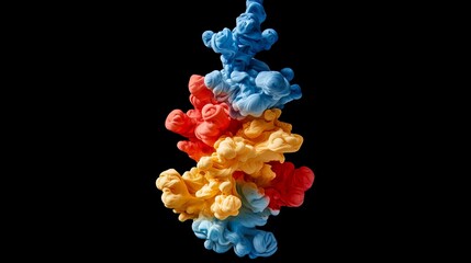 Vibrant Hues Cascading in a Captivating Explosion of Color