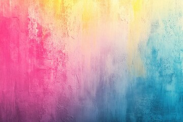 Obraz premium Soft rose, teal, and golden, vibrant gradient artistic background featuring luminous bright illumination and shine, blank design with textured roughness and gritty finish