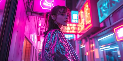 Neon Futuristic Street