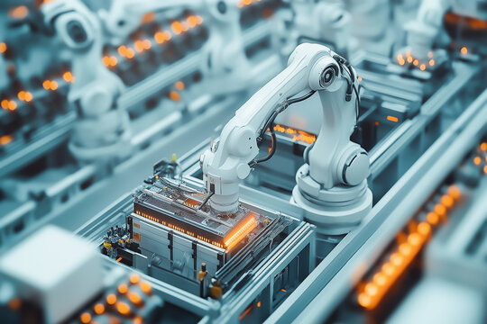 Robotic arms can replace humans in all production processes in industrial plants.