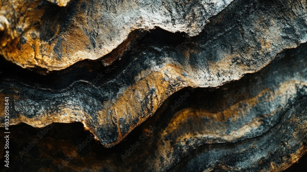 Poster abstract close-up of natural textures and patterns. intriguing nature abstract.