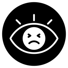 Fototapeta premium eye glyph icon