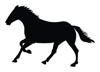 Horse silhouette icon illustration.