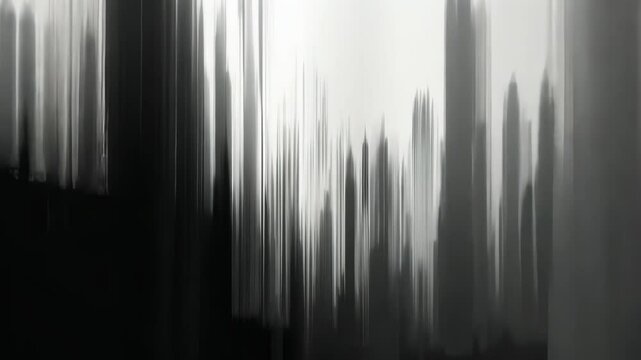 abstract blurred vertical lines with monochrome palette, modern art concept.
