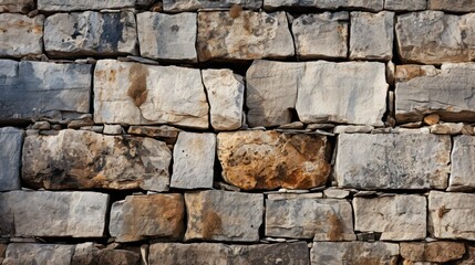 Stone wall texture background - Stone siding with different sized stones