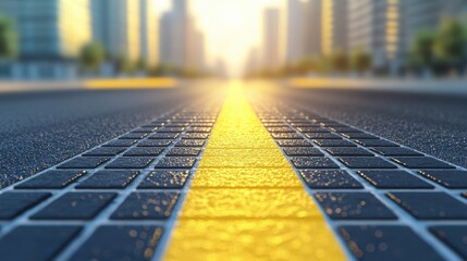 Solar Panels Embedded in Road Generating Electricity