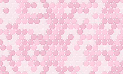 Round dotted pattern with geometric simplicity. Ideal for textile fabrics, wallpaper, or poster prints. Abstract vector design for seamless backgrounds.