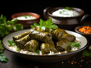 Dolma on a plate
