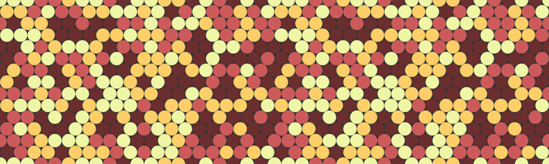 Seamless spotted pattern with abstract circles, perfect for textile prints, wallpaper, or creative geometric posters. Trendy polka dot design for modern backgrounds.