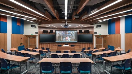 Modern School Classroom