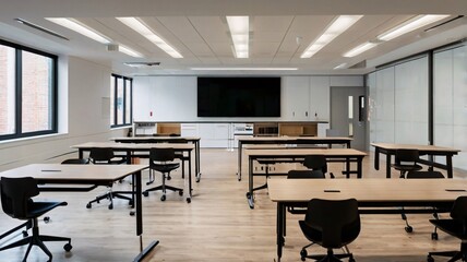 Modern School Classroom