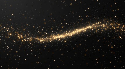 Magical Starry Night Sky with Glittering Celestial Path