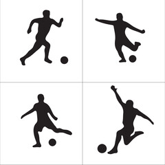 ball, player, silhouette, sports vector design symbol 