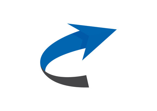 logo de fl&egrave;che en forme de lette C