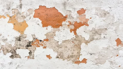 Wall murals Weathered Concrete Wall with Peeling Paint and Plaster